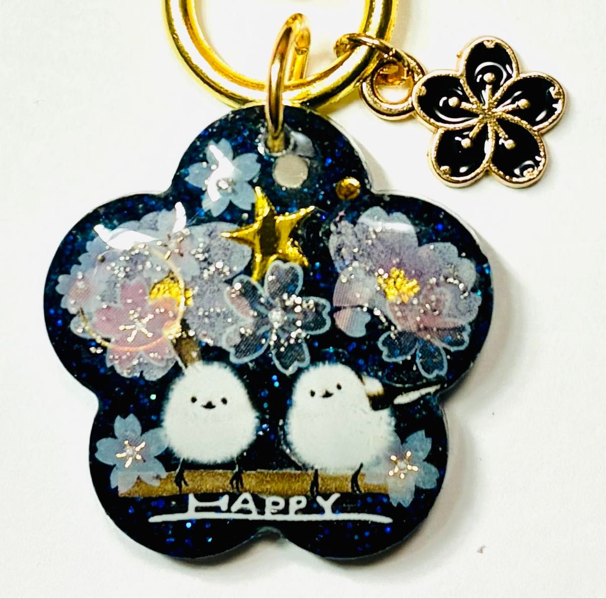 ♡桜と蝶♡シマエナガ 他レジンキーホルダー計13点 ♡桜と蝶