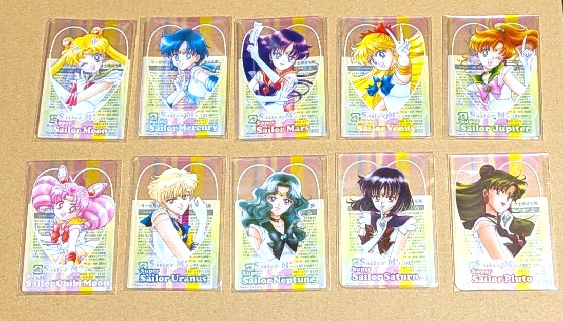 本日発送】美少女戦士セーラームーン×明治コラボ クリアカードと箱