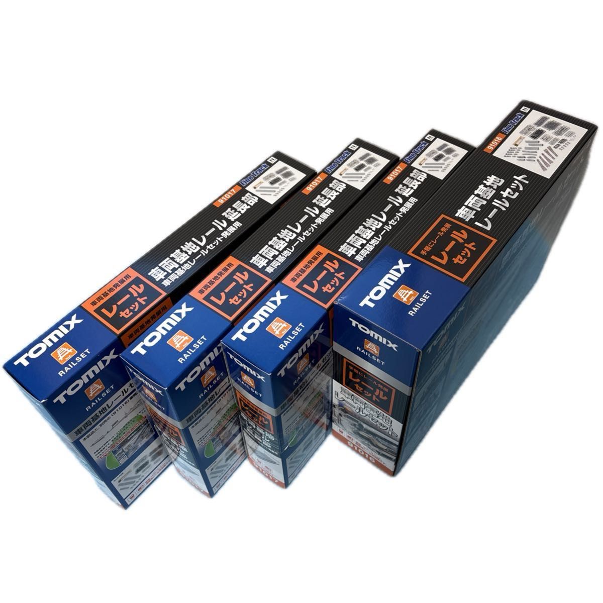 未開封】TOMIX 車両基地レールセット 91016 と延長部 91017 ×3個