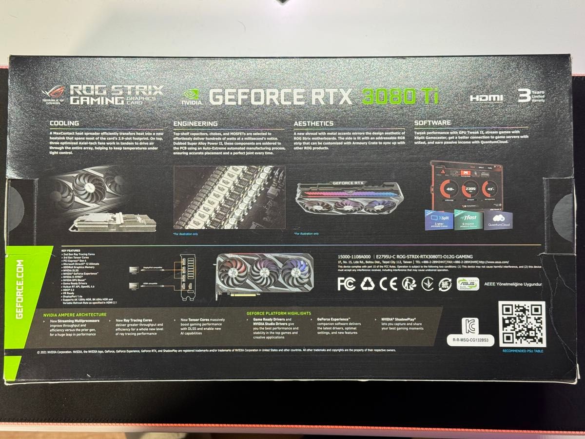 本日限定】ASUS ROG STRIX RTX 3080 Ti OC 12GB グラフィックボード