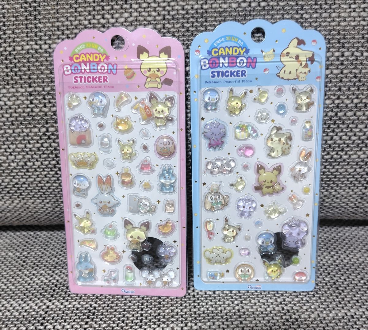 公式正規品 韓国限定 ポケモン ポケピース ボンボンドロップ 3Dシール