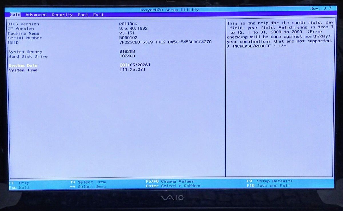 SONY VAIO Corei7 メモリ8GB SSD1TB OSなし ジャンク DVD Webカメラ