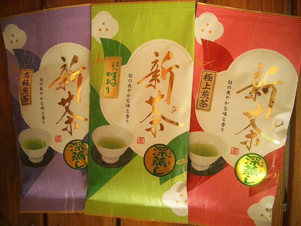 2025年産 深むし茶人気3種100g×3袋 深蒸茶 緑茶 ギフトに最適