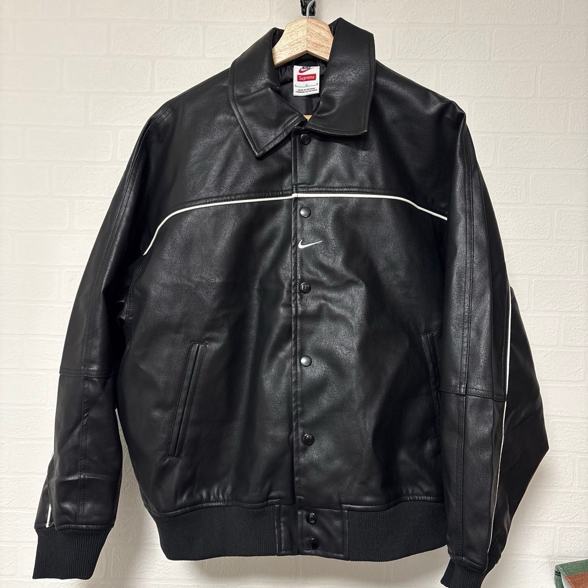 Supreme × NIKE Leather Varsity Jacket｜Yahoo!フリマ（旧PayPayフリマ）