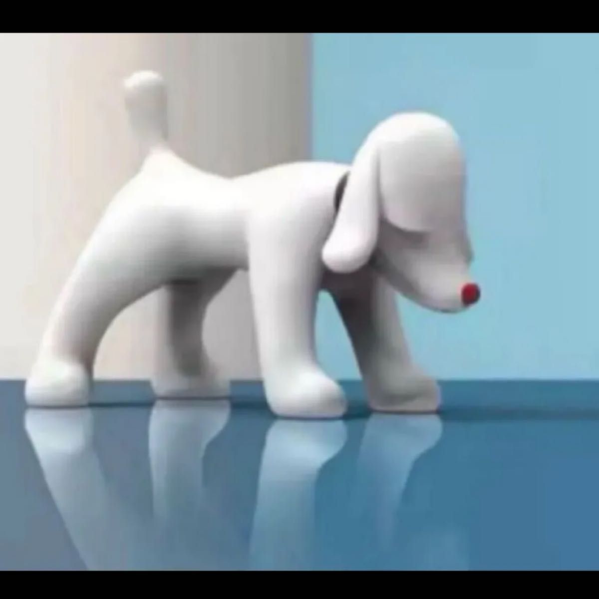 奈良美智 デザイン フィギュア 犬 白 レジン アート 置物 あおもり犬