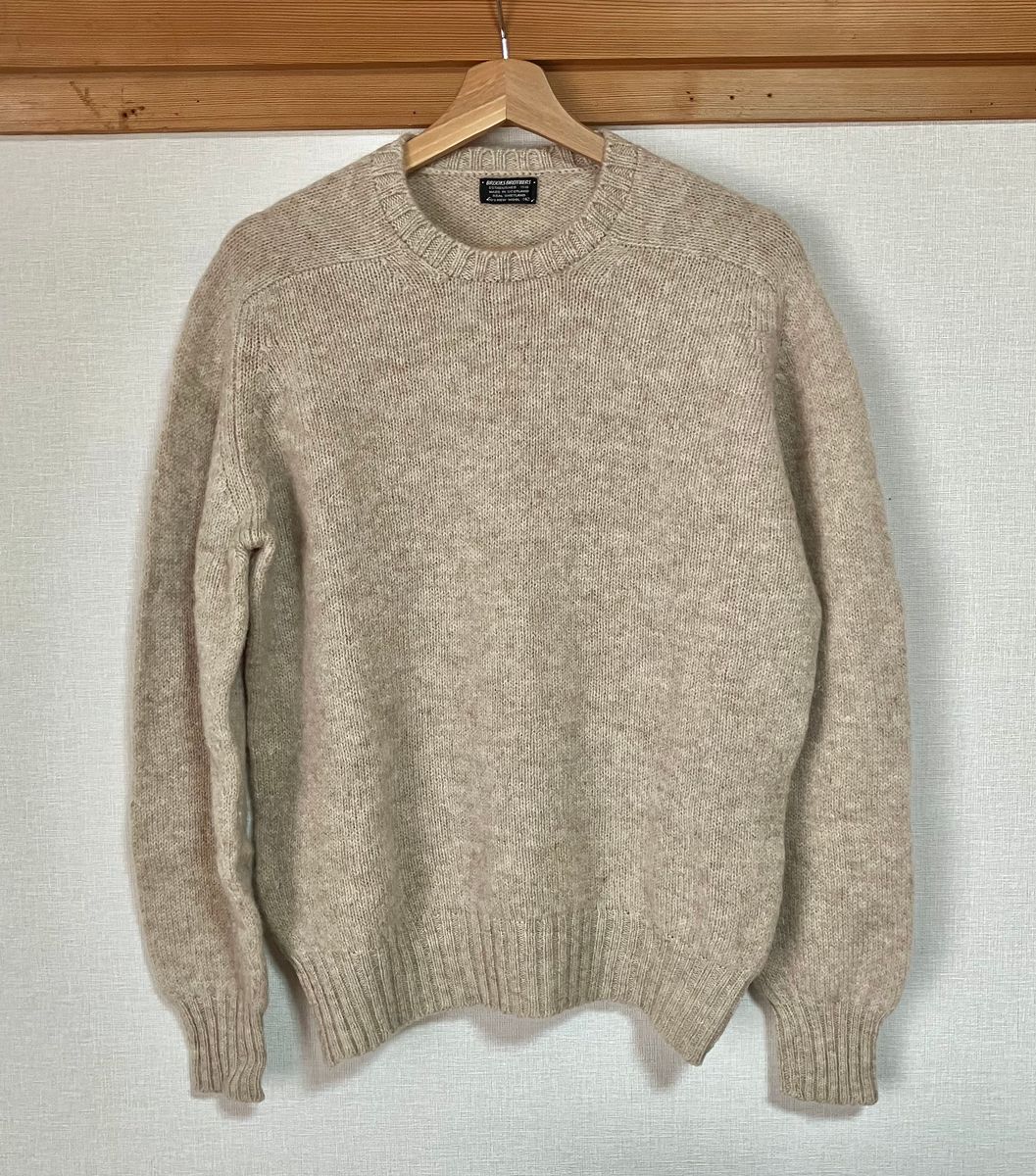 BROOKS BROTHERS 80's 黒タグ シェットランドセーター サイズ42 Made
