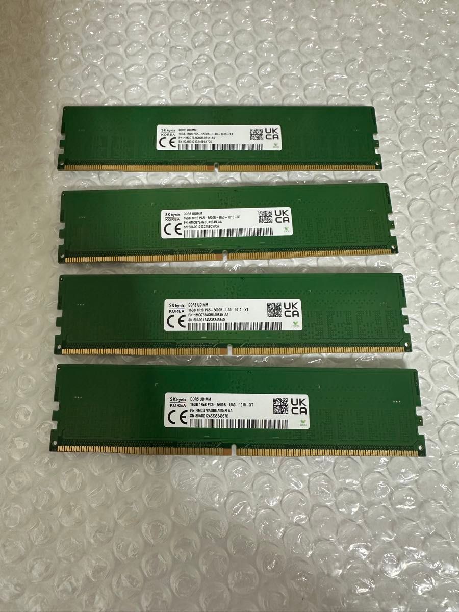 SKhynix製 DDR5-5600 デスク用メモリ 64GB(16GB×4)｜Yahoo!フリマ（旧