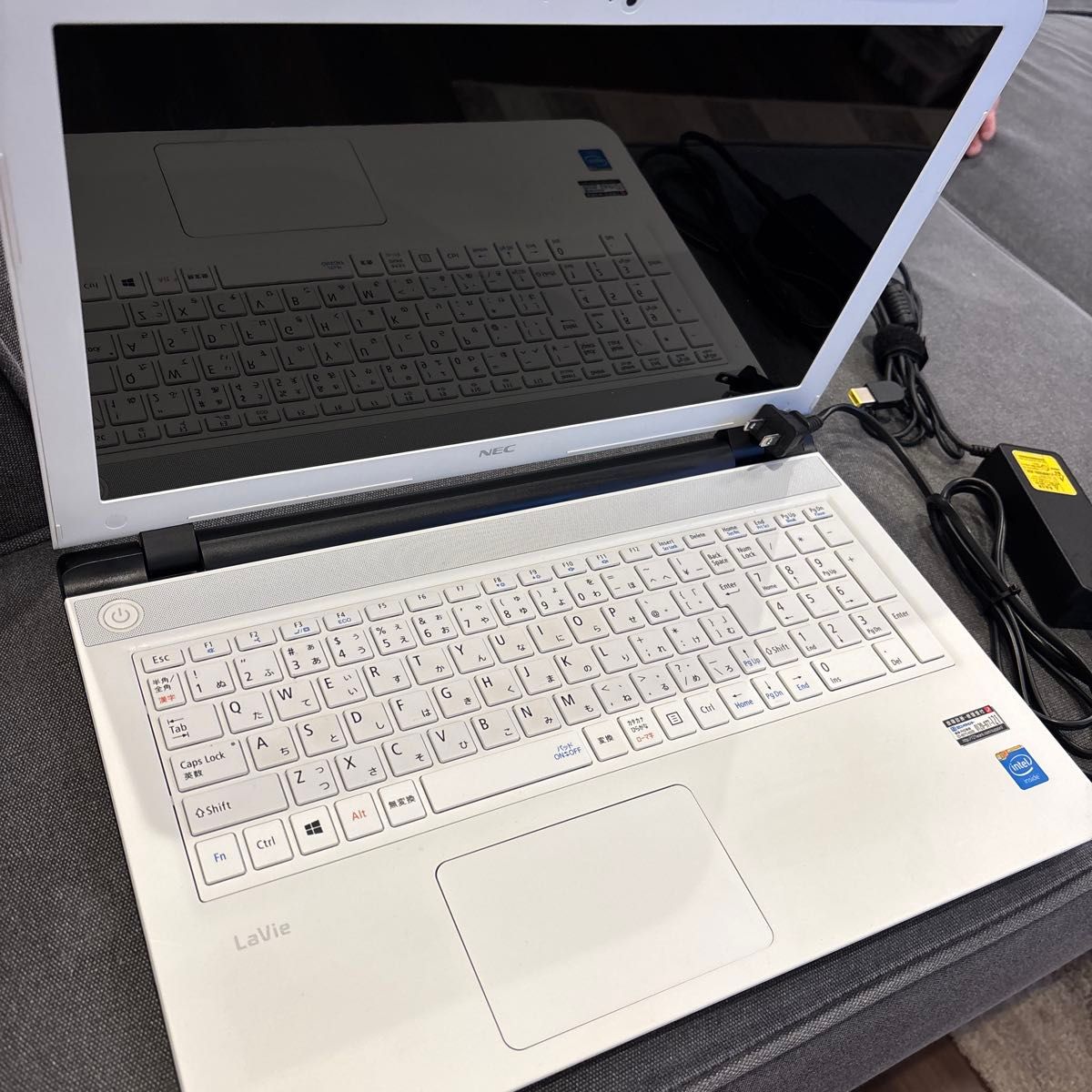LAVIE ホワイト ノートPC 本体 ACアダプター付き NEC Lavie ノートPC