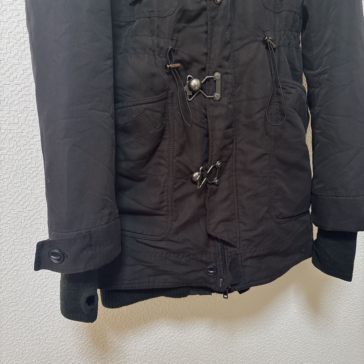 SLY スライ】難あり モッズコート N3B サイズ1 y2k平成ギャル 黒