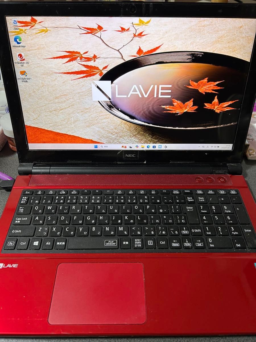 ⑭【すぐ使える！】NEC LaVie Core i5 Win11 人気のレッド ⑭【すぐ