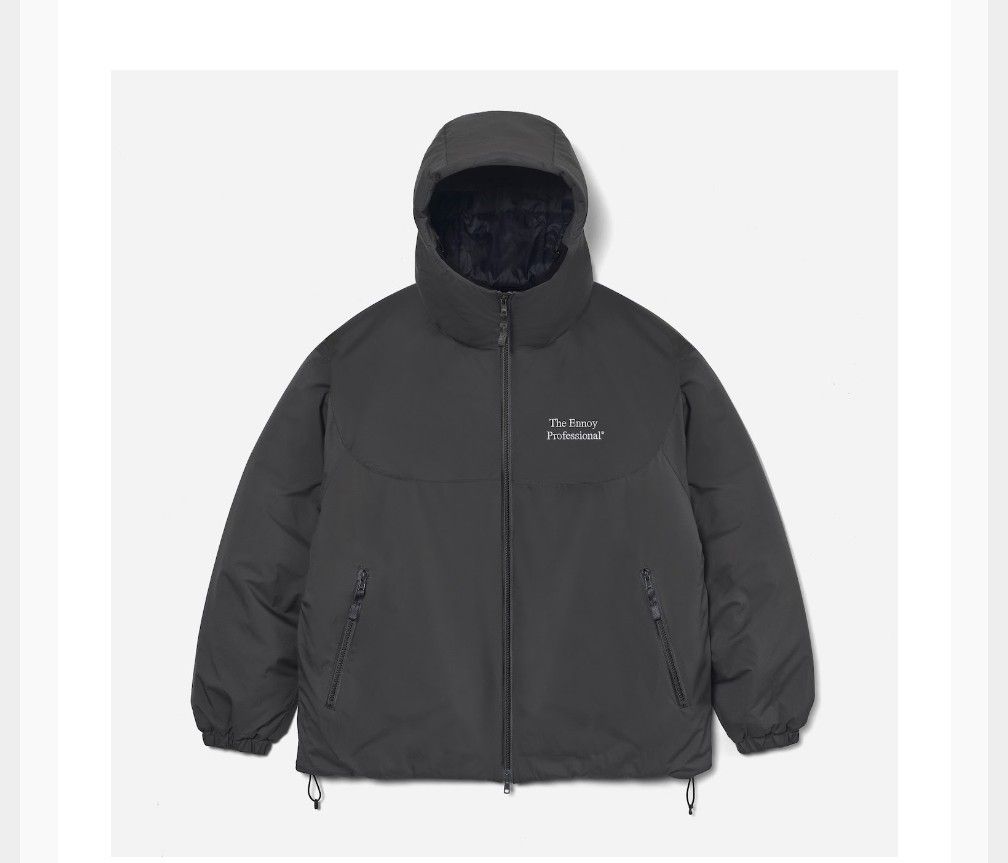 ENNOY PADDED NYLON HOODIE GRAY M｜Yahoo!フリマ（旧PayPayフリマ）