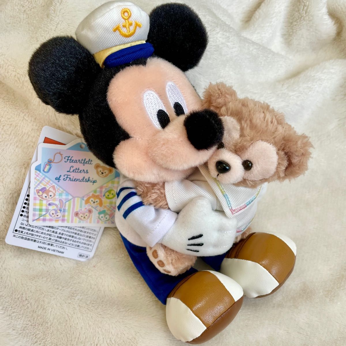 東京ディズニーシー ダッフィー ミッキー 20周年 ぬいぐるみバッジ