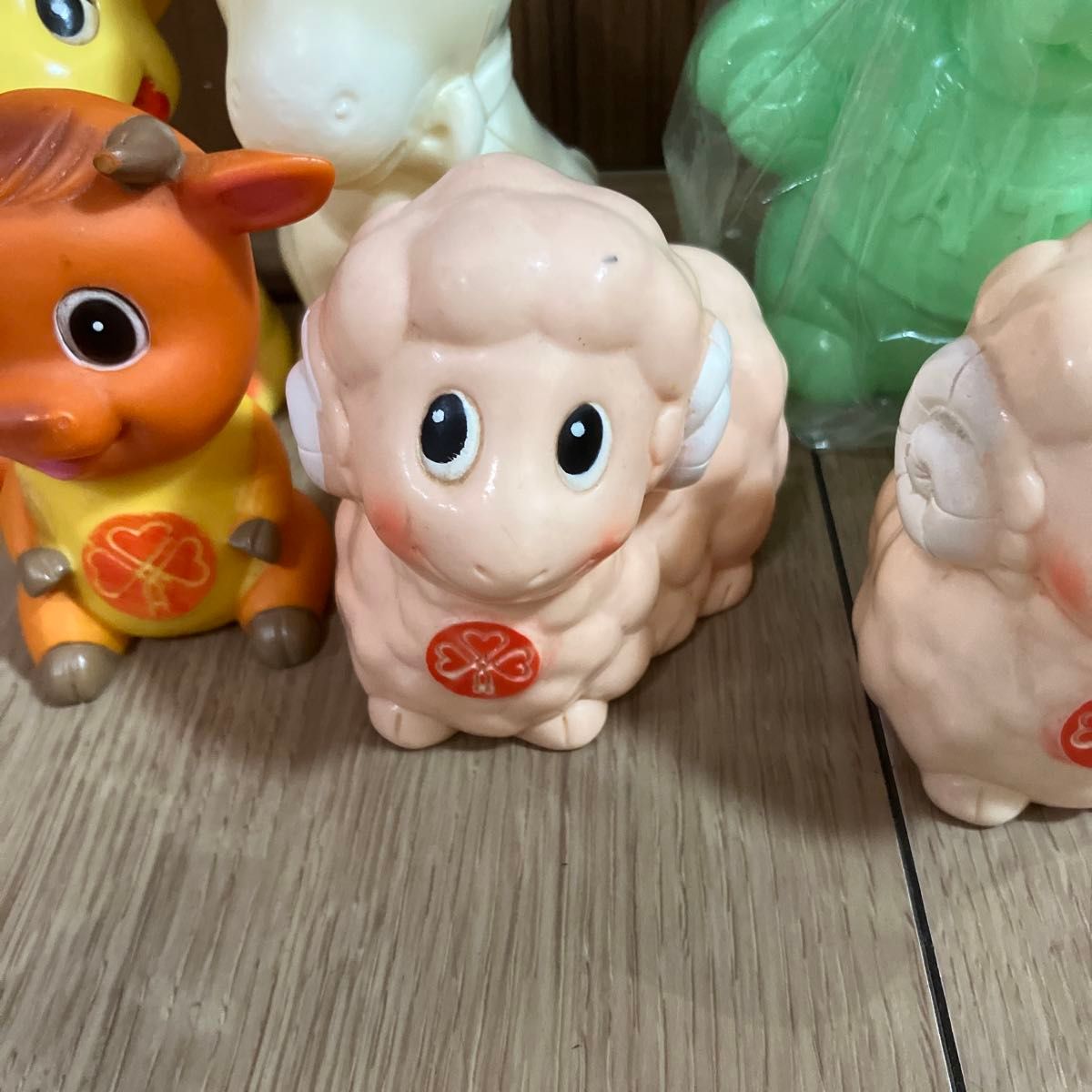 ノベルティ 昭和レトロ JAバンク 貯金箱 干支 ソフビ 6点まとめ売り 龍