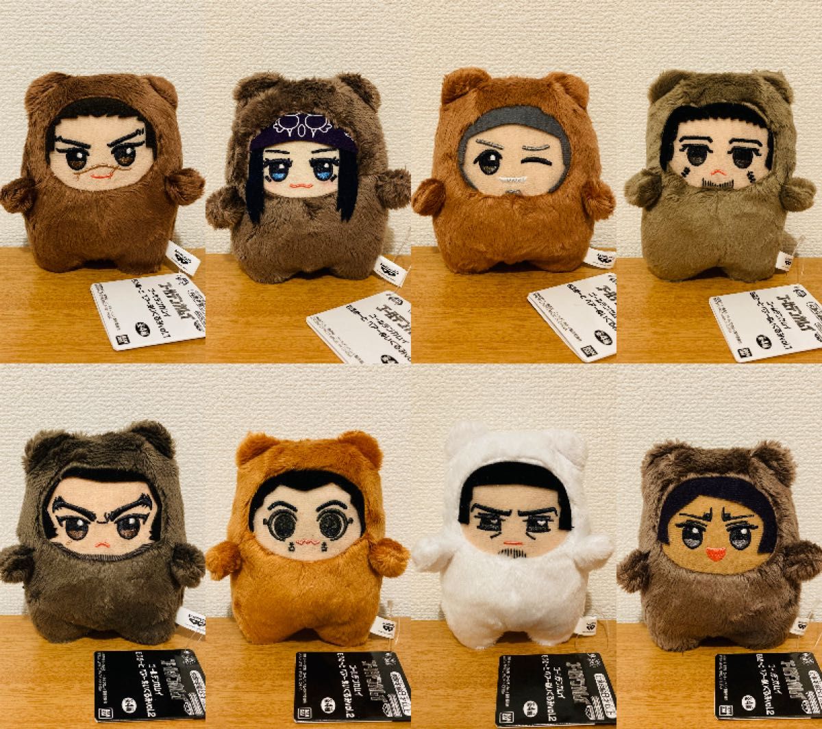 ゴールデンカムイ もふめ～と ベアーぬいぐるみvol 1 同vol 2 セット