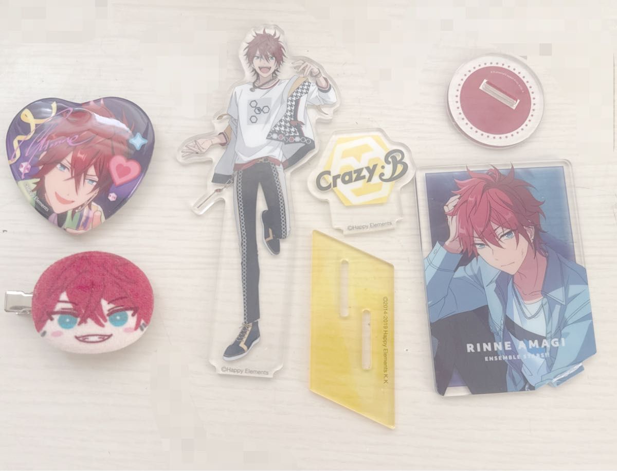 あんスタ 天城燐音 イベコレ 缶バッジ バナコレ 前髪クリップ 特典