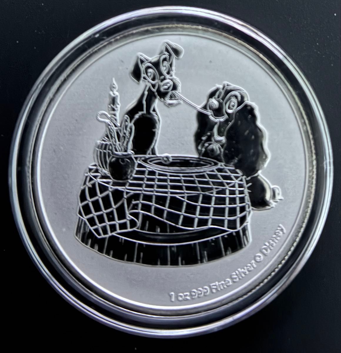 2022年 ニウエ わんわん物語 ディズニー 1オンス 銀貨 2ドル 純銀 999