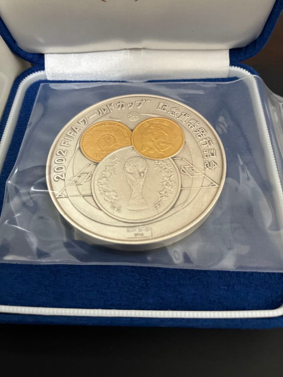 純銀130g】2002年 FIFA ワールドカップ 日韓大会 記念貨幣発行記念
