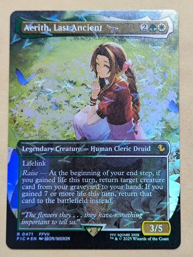 MTG 最後の古代種エアリス/チョコボトラックfoil 日本語1枚 FIN MTG