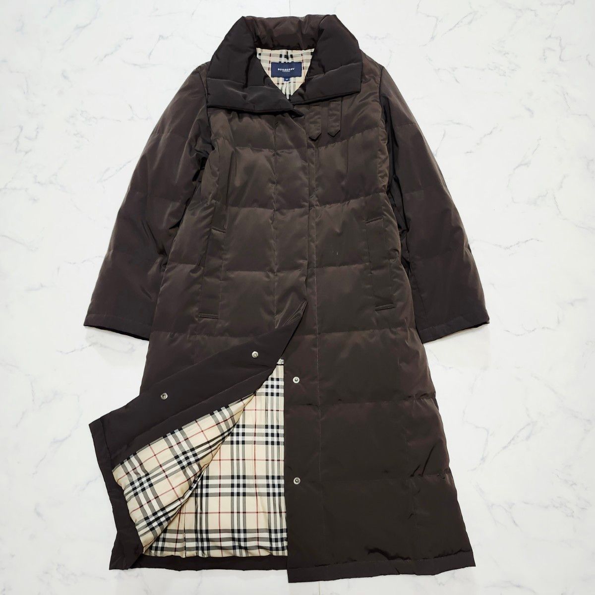 BURBERRY LONDON バーバリーロンドン ダウンコート ロング ノバ