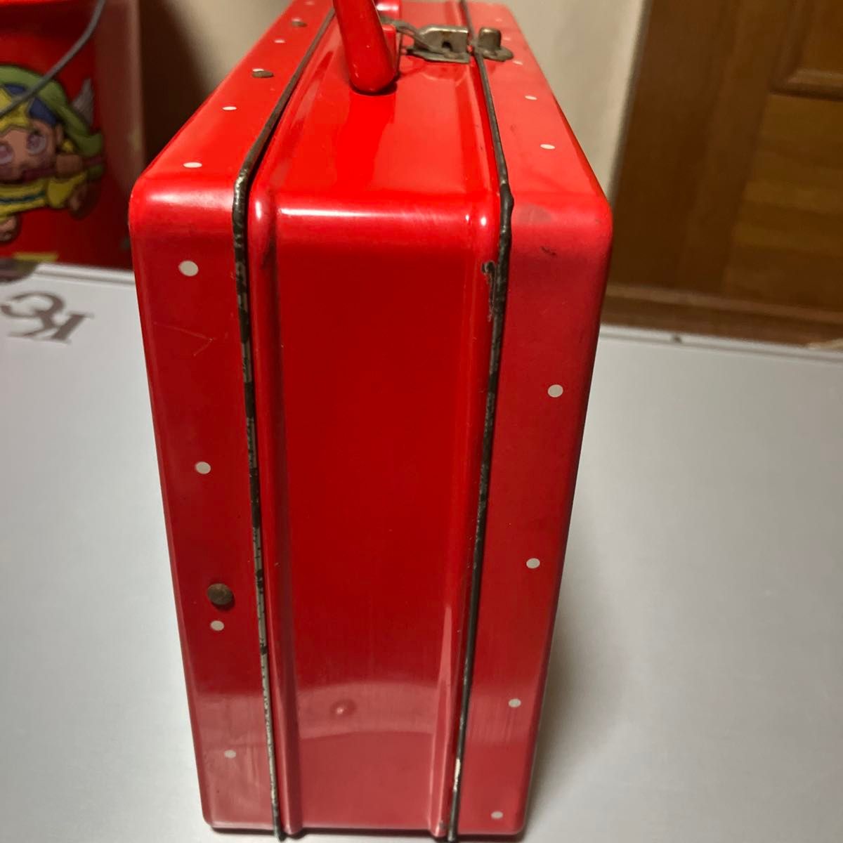 希少】ペコちゃん 菓子缶 トランクケース 不二家 昭和レトロ 缶ケース