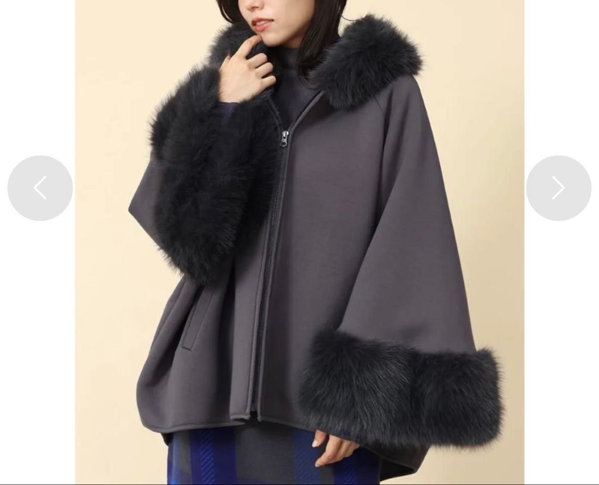 ヤマダヤ福袋2026 FENNEL エコファーポンチョアウター コート ケープ