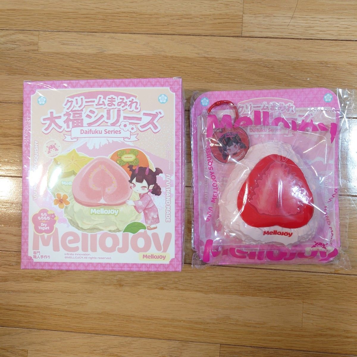 Mellojoy メロジョイ 大福 スクイーズ いちご 廃盤 廃盤 メロジョイ