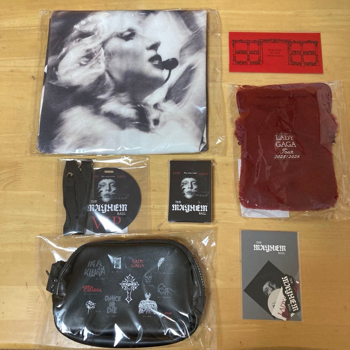 レディーガガ東京ドーム VIP GOLD特典限定グッズフルセット7点とリスト