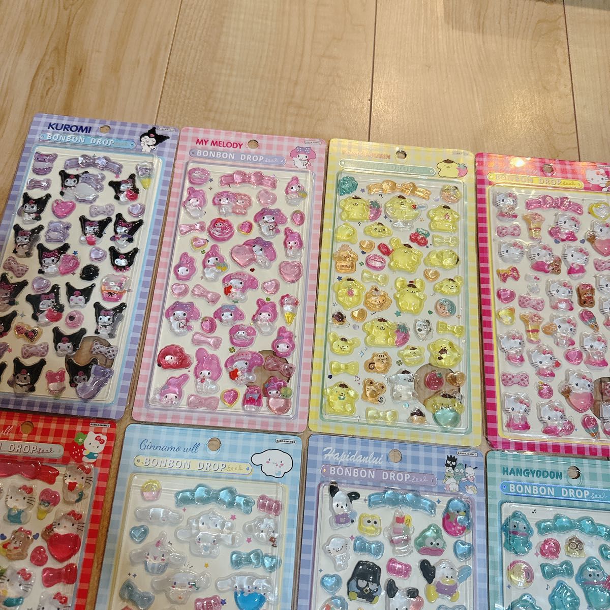 コンプリート サンリオ 第二弾 ボンボンドロップシール 8枚セット