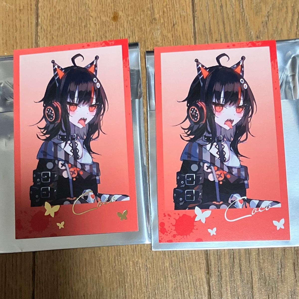 2枚 魔法少女ノ魔女裁判 まのさば 沢渡ココ 中国 チェキ風カード