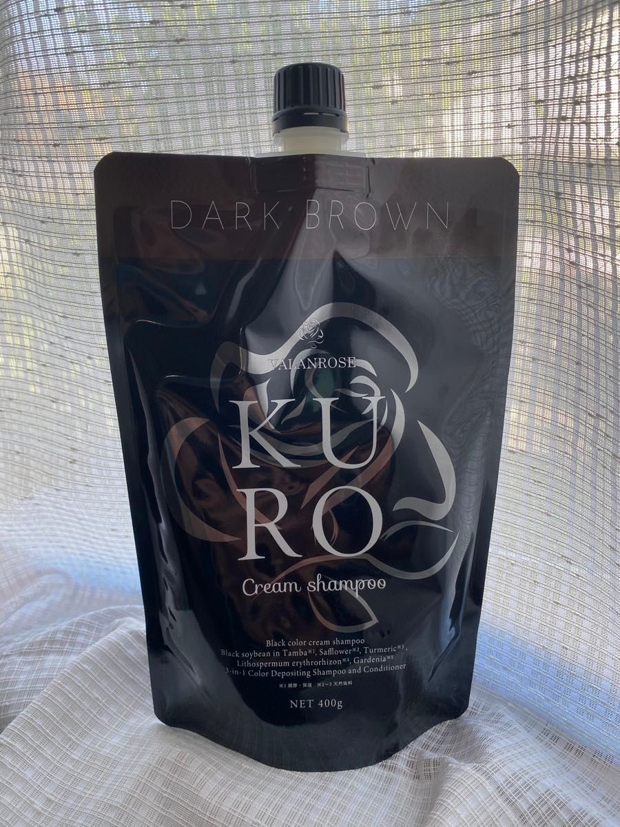 新品未使用 バランローズ KUROクリームシャンプー ダークブラウン×1個