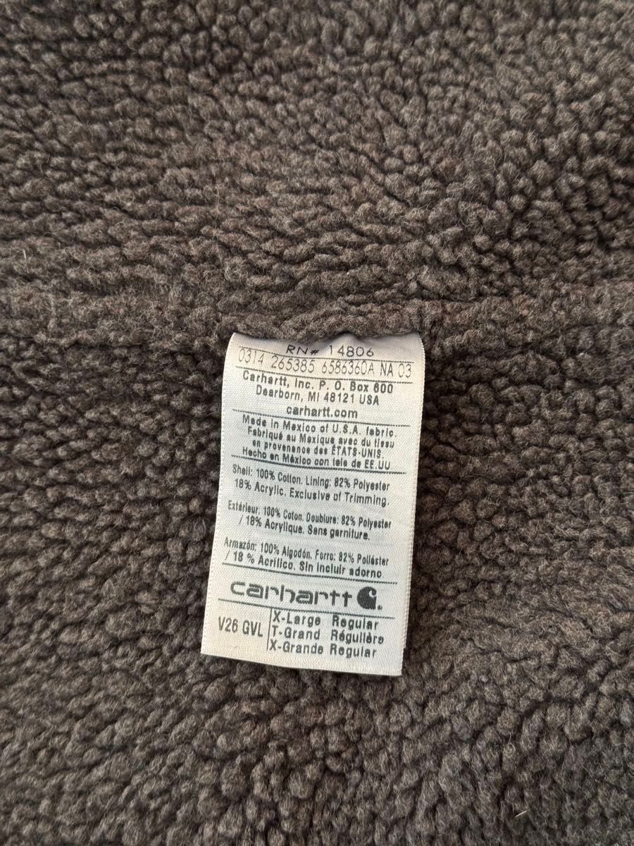 超人気】良品 カーハート ダックベスト XL グレー フェード