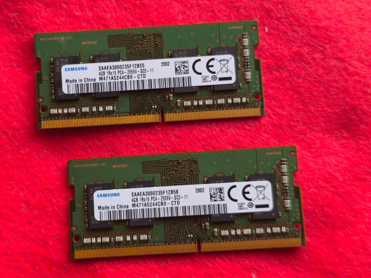 ③SAMSUNG 8GB/4GB×2 1Rx16 PC4-2666V-SCO-11 ノート用メモリ｜Yahoo
