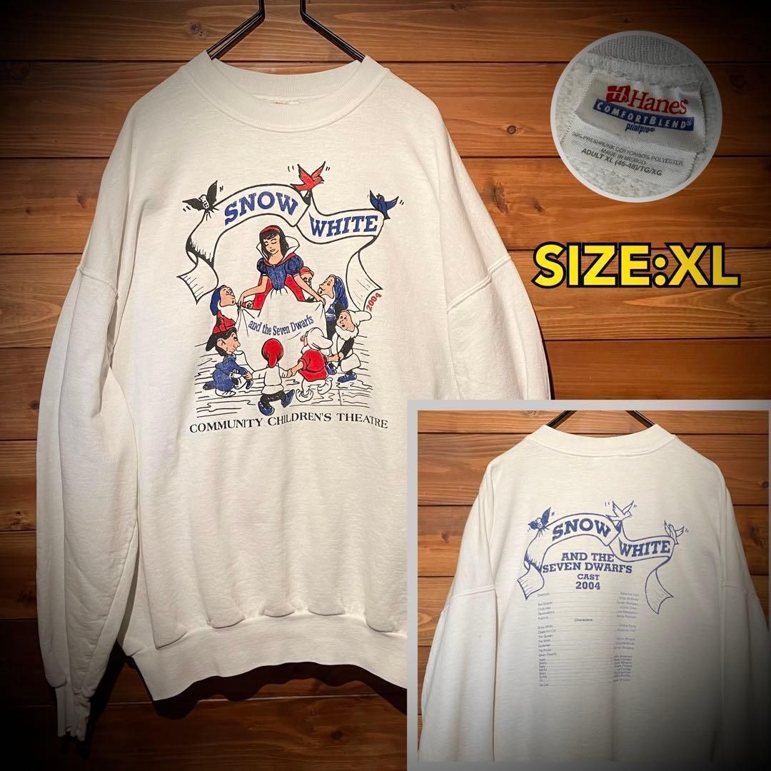 白雪姫 七人の小人 ヴィンテージ スウェット ディズニー トレーナー XL