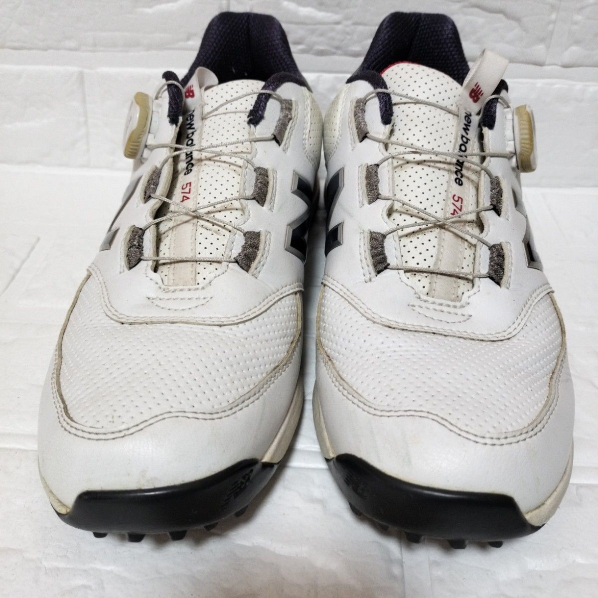 New Balance 574 ゴルフシューズ ホワイト 26cm ニューバランス「574