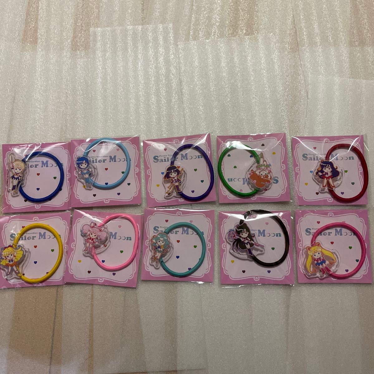セーラームーン 明治 チョコ ノベルティ ヘアゴム コンプリート 全10