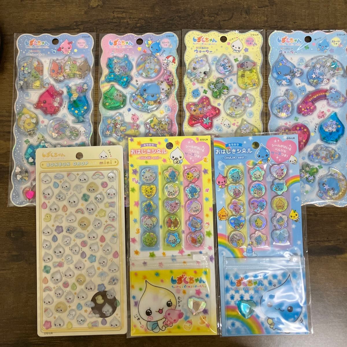しずくちゃん ボンボンドロップシール ウォーターシール おはじき