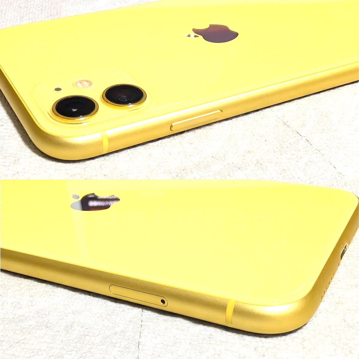 iPhone 11 128GB イエロー SIMロック解除済み バッテリー87% iPhone 11