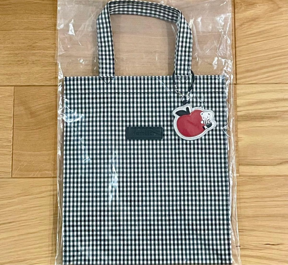 新品 未使用 ファミリア ギンガムチェック トートバッグ 完売品
