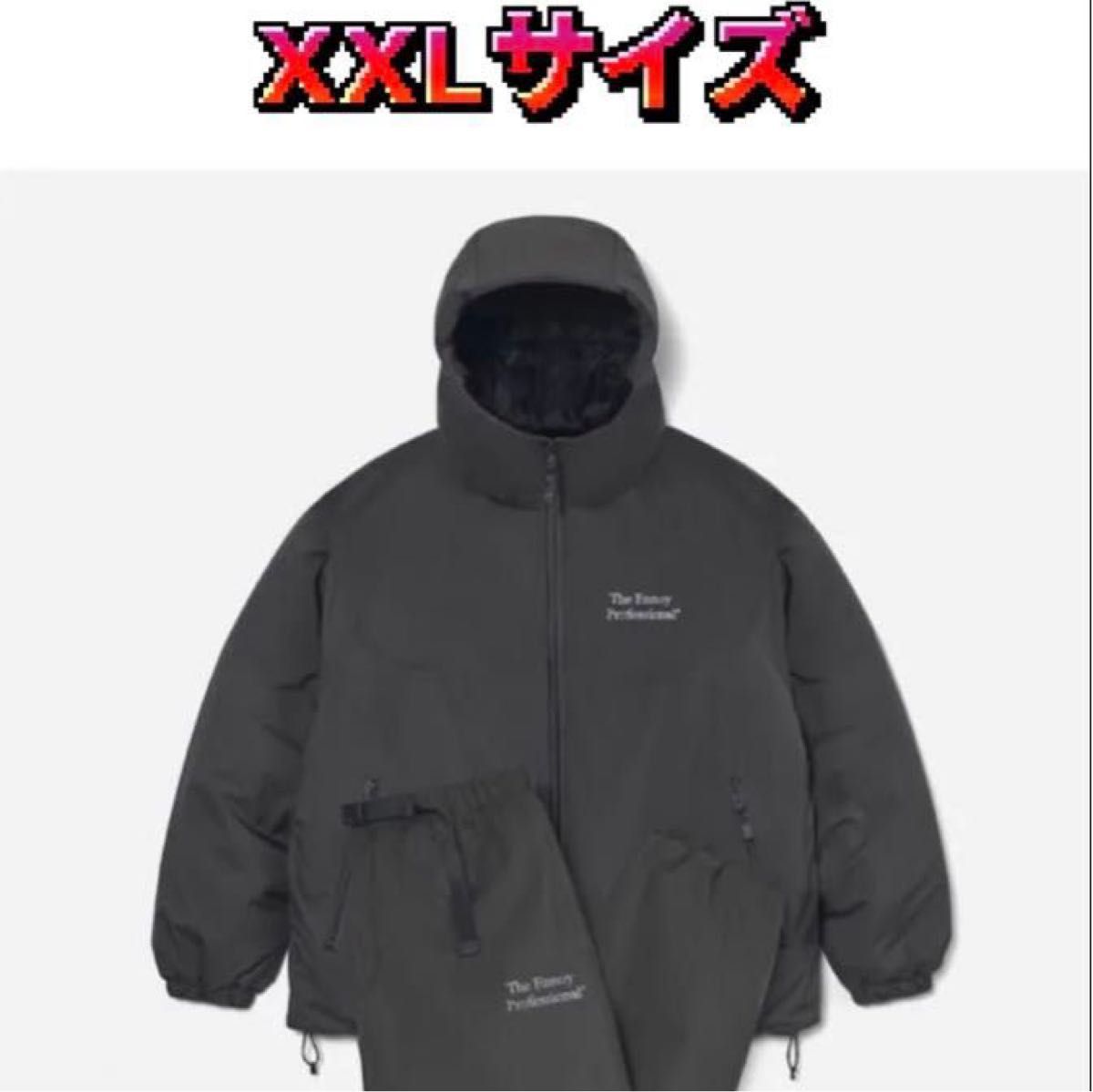 グ*チ様 ENNOYスタイリスト私物 PADDED NYLON HOODIEグレ Ennoy