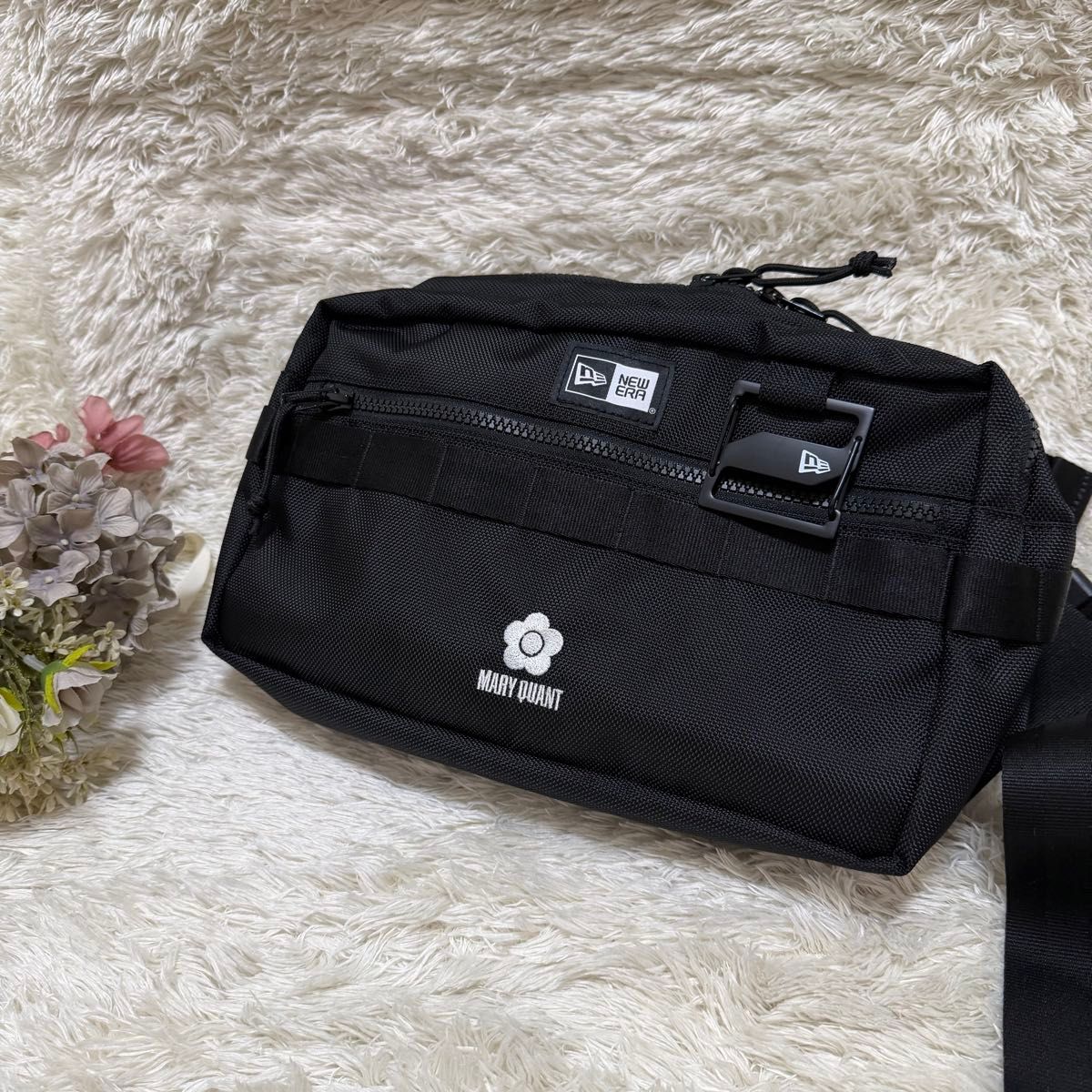 新品未使用 マリークワント×NEW ERA ニューエラ ボディバッグ ブラック
