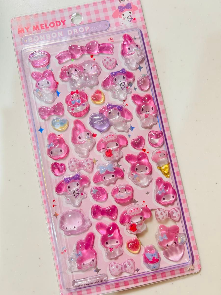 第二弾 サンリオ ボンボンドロップシール コンプリート 8枚 お買い得