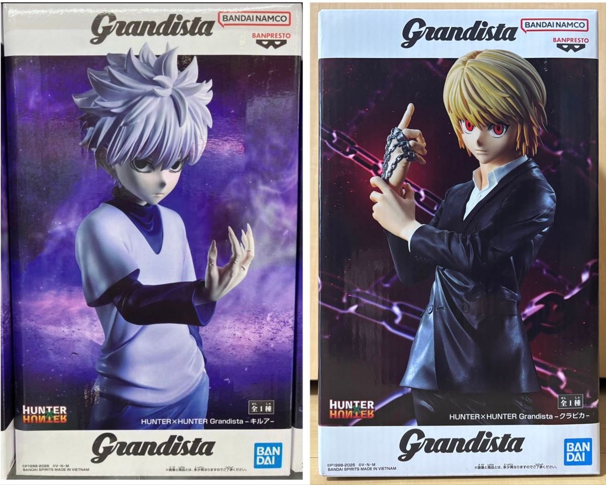 ハンターハンター グランディスタ キルア クラピカ フィギュア 2体