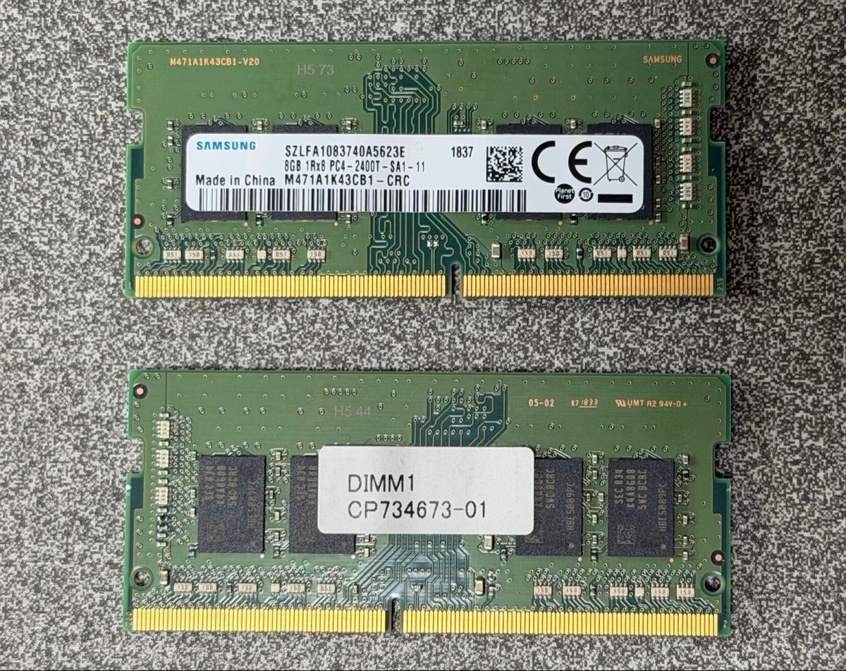 複数テスト済】Samsung 16GB×2 32GB DDR4-2400T 複数テスト済】Samsung