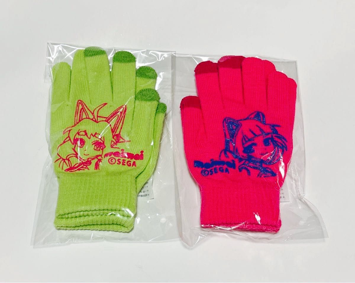 maimaiでらっくす CiRCLE グッズキャンペーン 手袋 グリーン ピンク 2