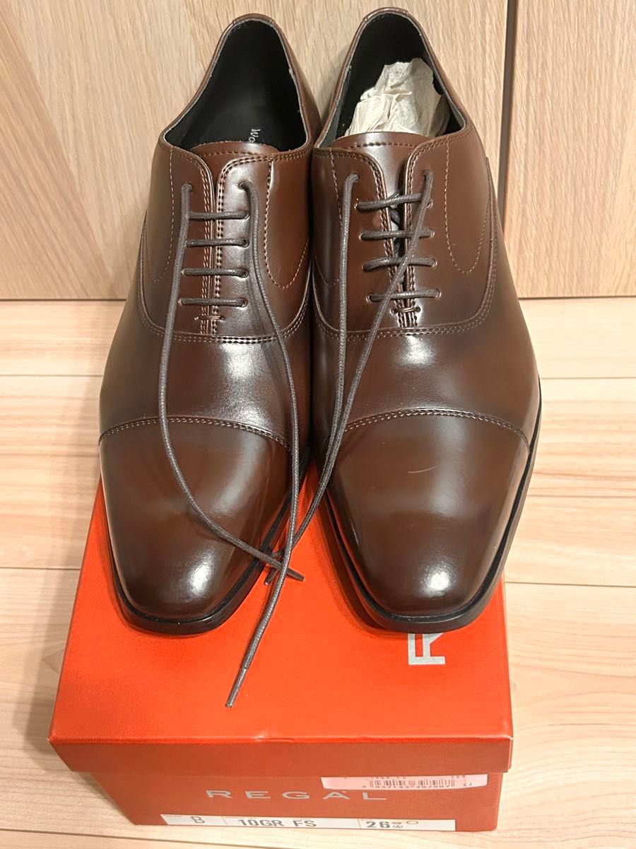 REGAL Worth collection ビジネスシューズ ストレートチップ ブラウン