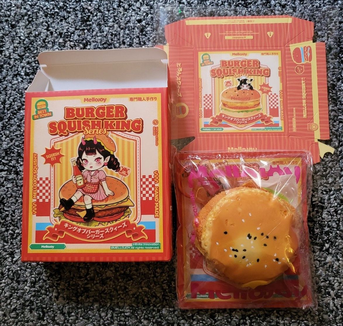 Mellojoy BURGER SQUISH KING スクイーズ フライドシュリンプバーガー