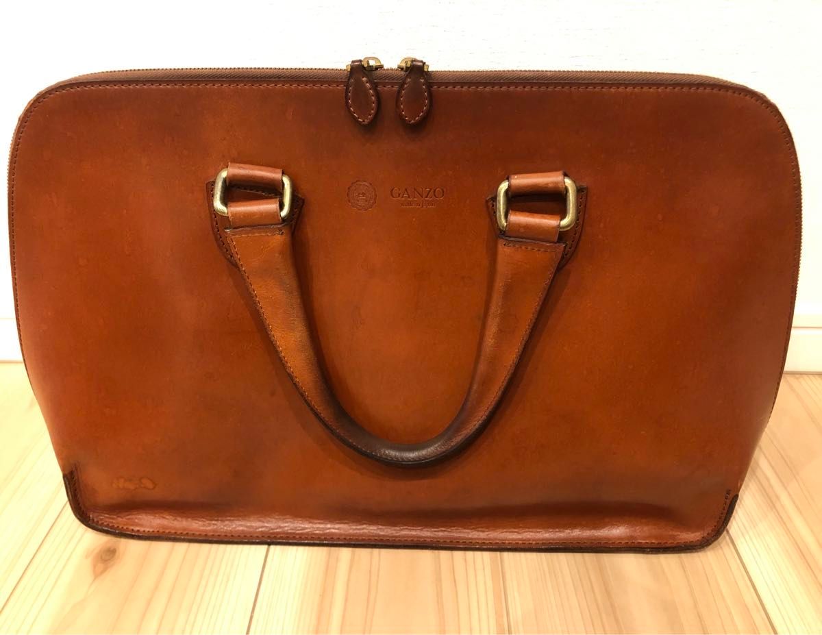 GANZO ガンゾ ブリーフケース ブライドルレザー ビジネスバッグ ロウ