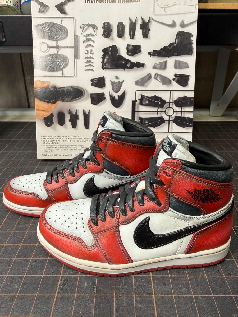 バンダイナイキAIR JORDAN 1 HIGH MODEL KIT塗装完成品シカゴ｜Yahoo