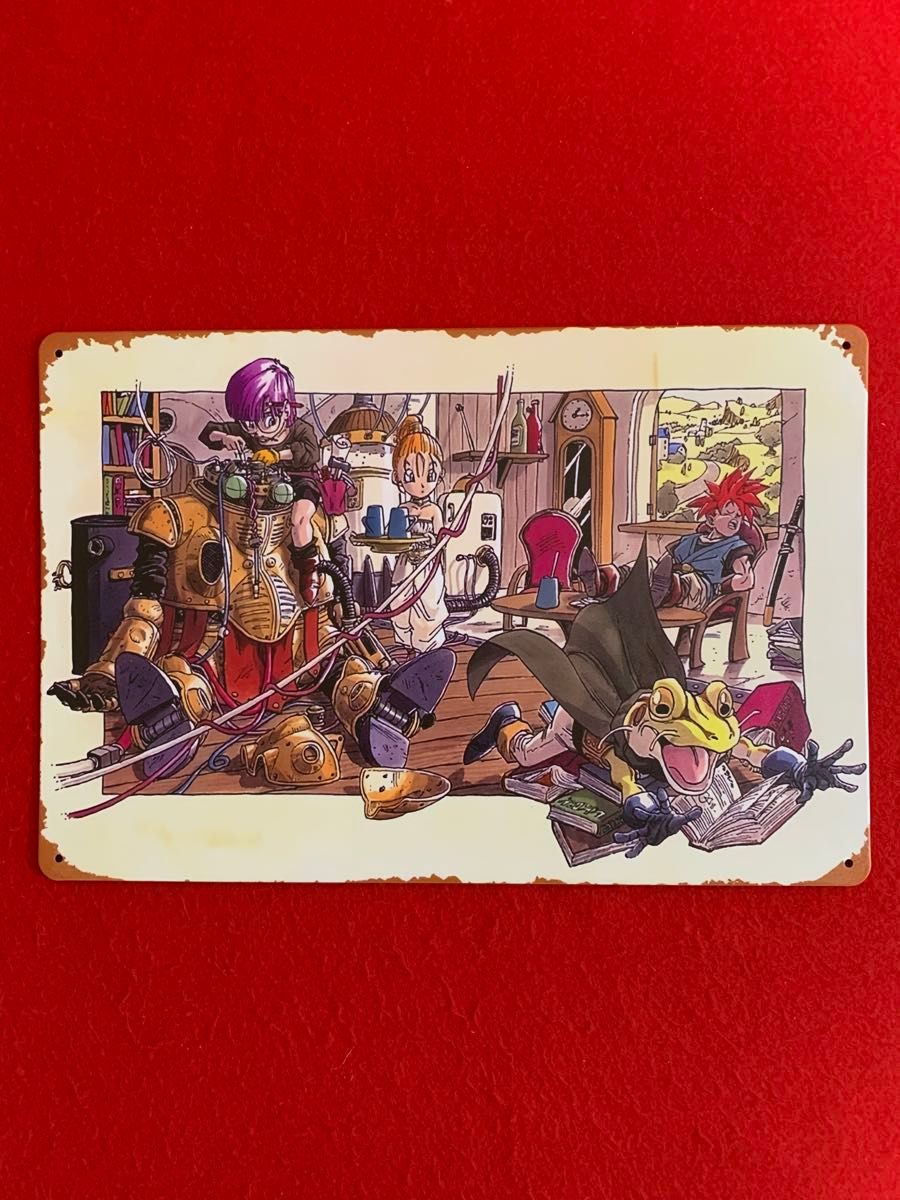 鳥山明 クロノトリガー イラストアート展 ポスター 30X20cm ブリキ看板