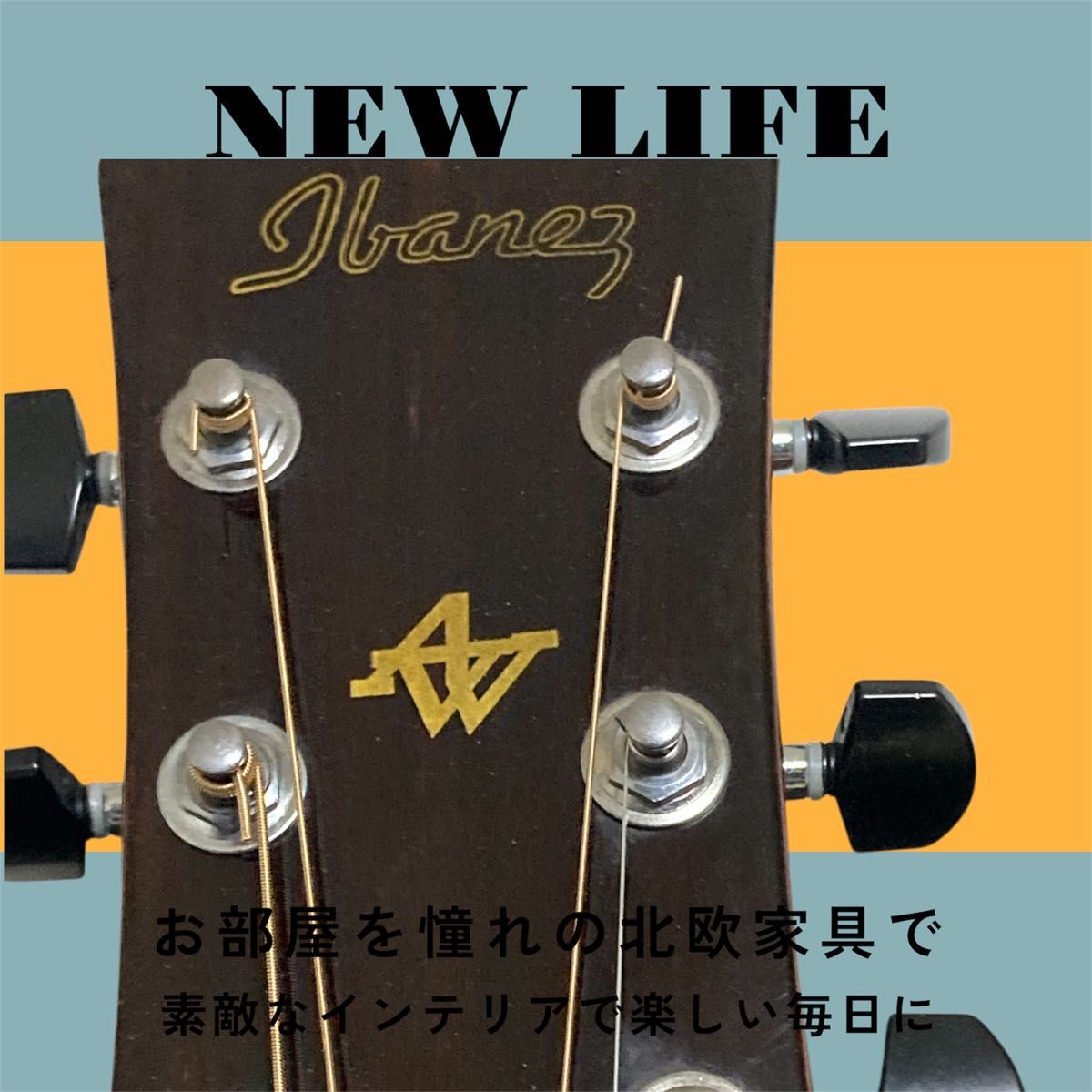 IbanezアイバニーズAW-6nt2005年製 堅牢ハードケース付低弦高でトップ